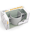 Done By Deer Tazza con 2  Manici in Silicone Alimentare- Peekaboo - Croco - Grigio - 170 ml Tazze
