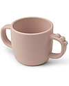 Done By Deer Tazza con 2  Manici in Silicone Alimentare -Peekaboo- Croco - Rosa Cipria - 170 ml Tazze