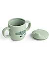 Done By Deer Tazza con Beccuccio 120 ml - Playground - Verde - 100% Silicone Alimentare - con Due Manici Tazze