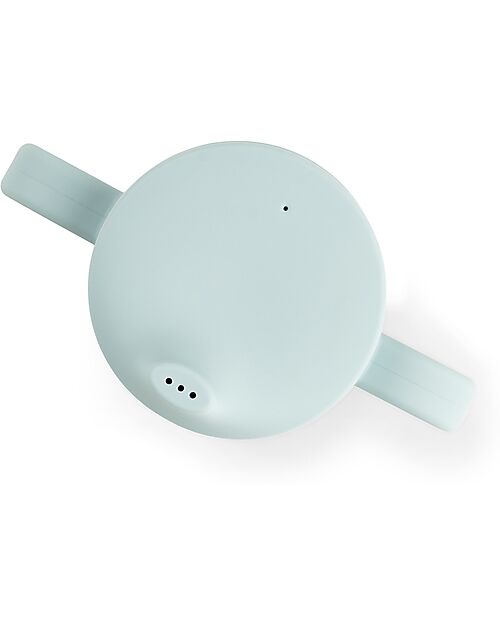Done By Deer Tazza con Beccuccio 120 ml - Tiny Farm - Blu - 100% Silicone Alimentare - con Due Manici Tazze