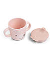 Done By Deer Tazza con Beccuccio e Manici - Tiny Farm - Cipria - 100% Silicone Alimentare Tazze