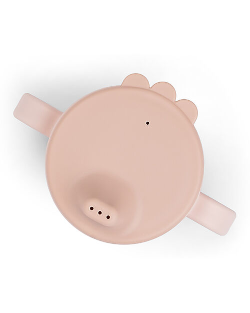 Done By Deer Tazza con Beccuccio e Manici - Tiny Farm - Cipria - 100% Silicone Alimentare Tazze