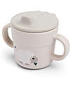 Done By Deer Tazza con Beccuccio e Manici - Tiny Farm - Sabbia - 100% Silicone Alimentare Tazze