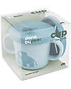 Done By Deer Tazza con Beccuccio e Snack Foodie - Elphee - Blu - 100% PP Alimentare Tazze