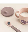 Done By Deer Tazza con Beccuccio e Snack Foodie - Wally - Rosa Cipria - 100% PP Alimentare Tazze