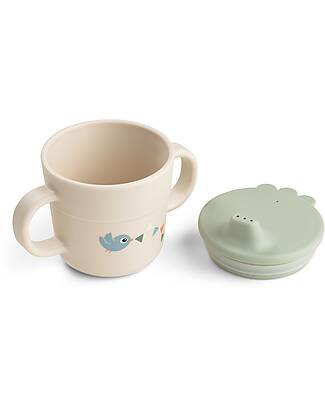 Done By Deer Tazza con Beccuccio Foodie 215 ml - Celebration - Sabbia - 100% PP Alimentare Tazze