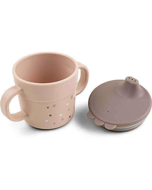 Done By Deer Tazza con Beccuccio - Happy Dots Cipria - 100% PP Alimentare Tazze