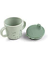 Done By Deer Tazza con Beccuccio - Happy Dots Verde - 100% PP Alimentare Tazze