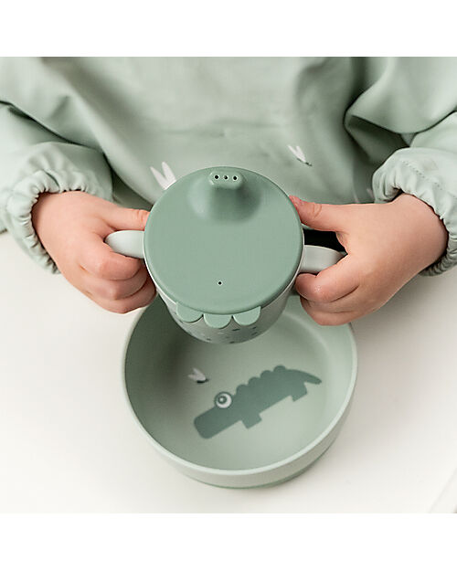 Done By Deer Tazza con Beccuccio - Happy Dots Verde - 100% PP Alimentare Tazze