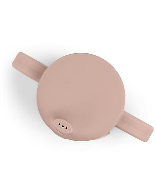 Done By Deer Tazza con Beccuccio Peekaboo - Elphee - Cipria - 100% Silicone Alimentare - con Due Manici Tazze
