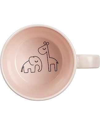 Done By Deer Tazza con Manico Dreamy - Pois Cipria - 220 ml Tazze e Bicchieri