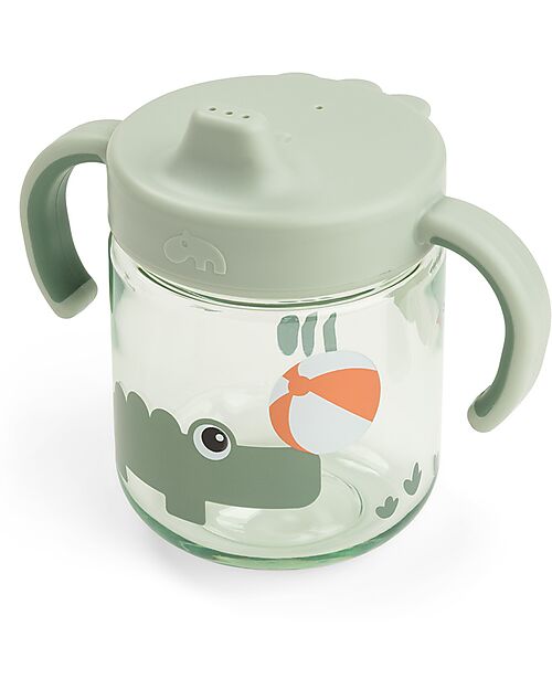 Done By Deer Tazza da Apprendimento con Manici Anti-Slip 260 ml - Playground - Verde Tazze
