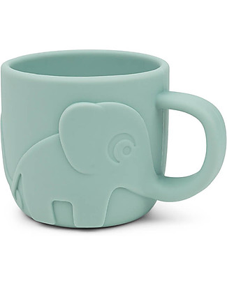 Done By Deer Tazza Peekaboo - Elefante - Azzurro - 100% Silicone Alimentare - 165ml Tazze e Bicchieri