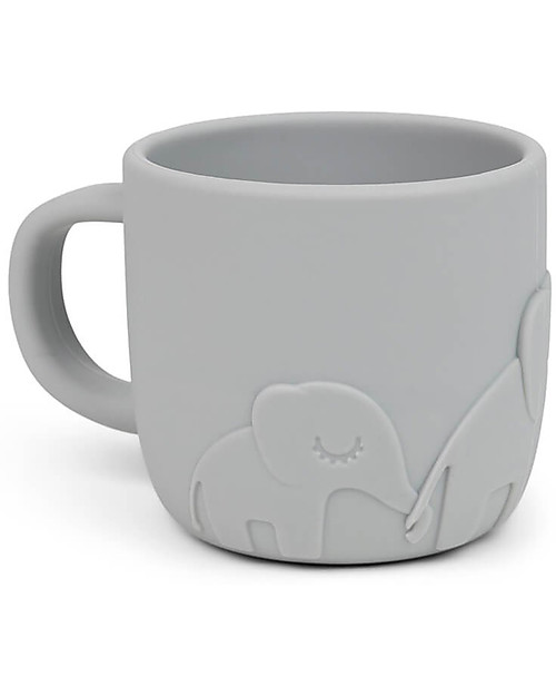 Done By Deer Tazza Peekaboo - Elefante - Grigio - 100% Silicone Alimentare - 165ml Tazze