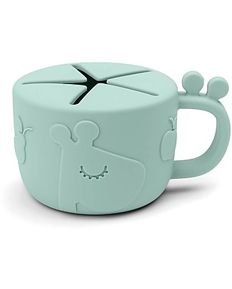 Done By Deer Tazza Snack Peekaboo - Raffi - Blu - 100% Silicone Alimentare Bicchieri