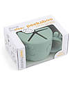 Done By Deer Tazza Snack Peekaboo - Raffi - Verde - 100% Silicone Alimentare Tazze