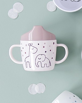 Done By Deer Tazza Spout con Beccuccio e Manici Dreamy - Cipria - 230 ml Tazze e Bicchieri
