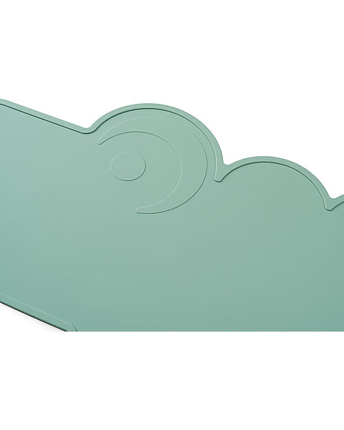 Done By Deer Tovaglietta in Silicone Alimentare con Bordo Rialzato - Croco - Verde Tovagliette_