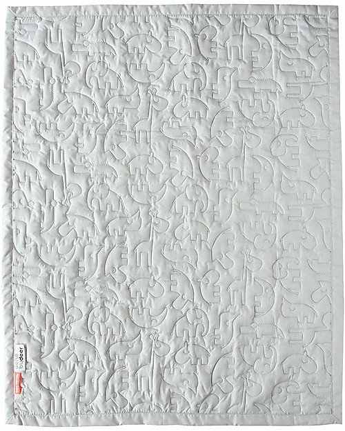 Done By Deer Trapunta Contour 100x80 cm - Grigio Swaddle di Mussola