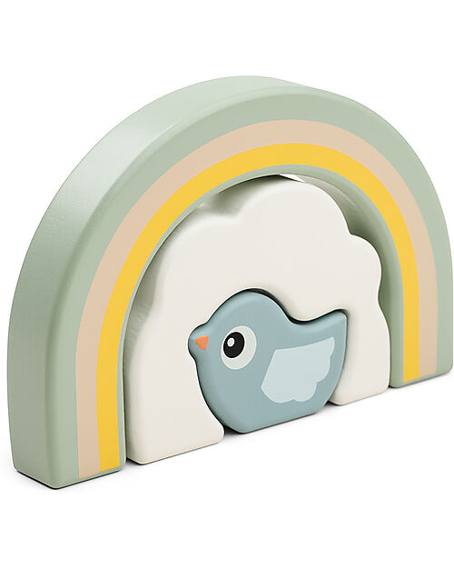 Done By Deer Tunnel Impilabile - Birdee - 3 Pezzi - 12m+ Costruzioni in Legno