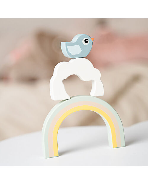 Done By Deer Tunnel Impilabile - Birdee - 3 Pezzi - 12m+ Costruzioni in Legno