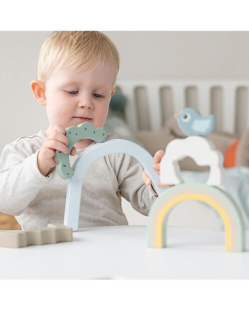 Done By Deer Tunnel Impilabile - Birdee - 3 Pezzi - 12m+ Costruzioni in Legno