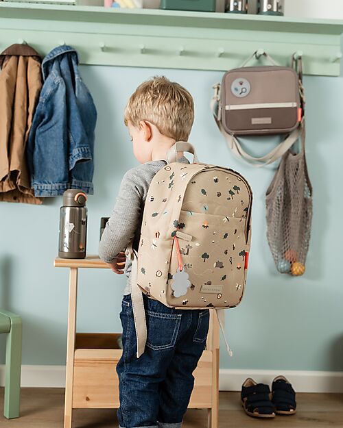 Done By Deer Zainetto Kids - Tiny Trails - Sabbia - 7,5 L Zaini Asilo