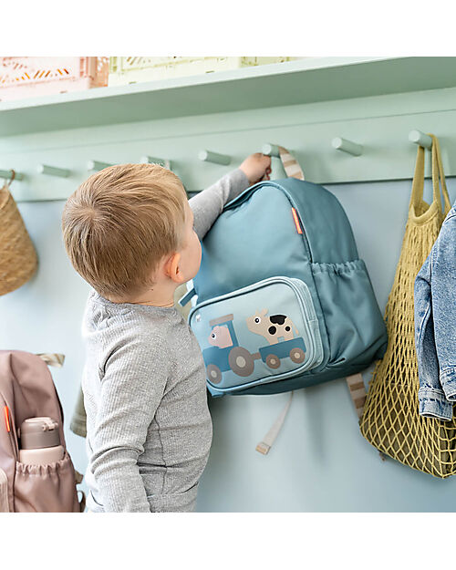 Done By Deer Zainetto per Bambini - Tiny Farm - Blu - 7,5L Zaini Asilo