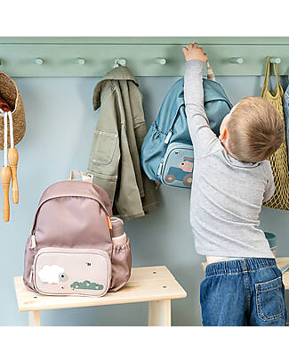 Done By Deer Zainetto per Bambini - Tiny Farm - Cipria - 7,5L Zaini Scuola