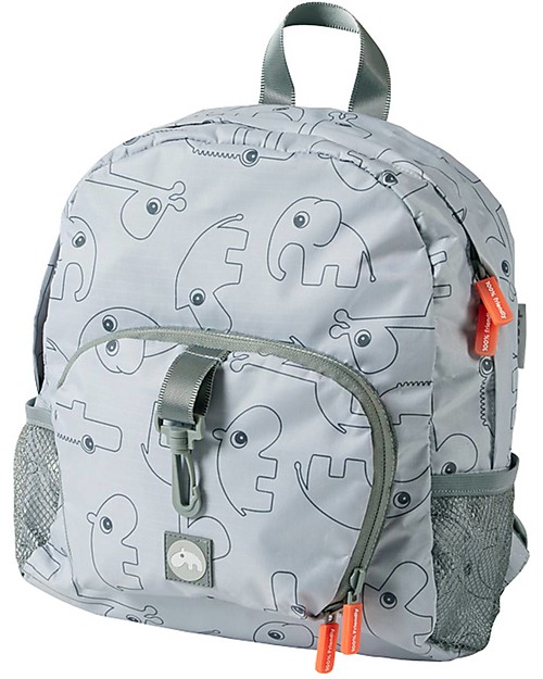Done By Deer Zainetto Ripiegabile Contour 10l, Grigio - 25x34x16 cm Zaini Scuola