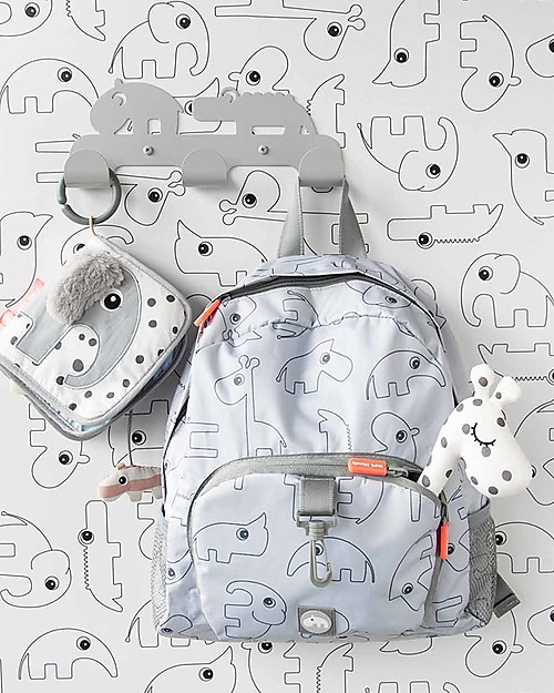 Done By Deer Zainetto Ripiegabile Contour 10l, Grigio - 25x34x16 cm Zaini Scuola