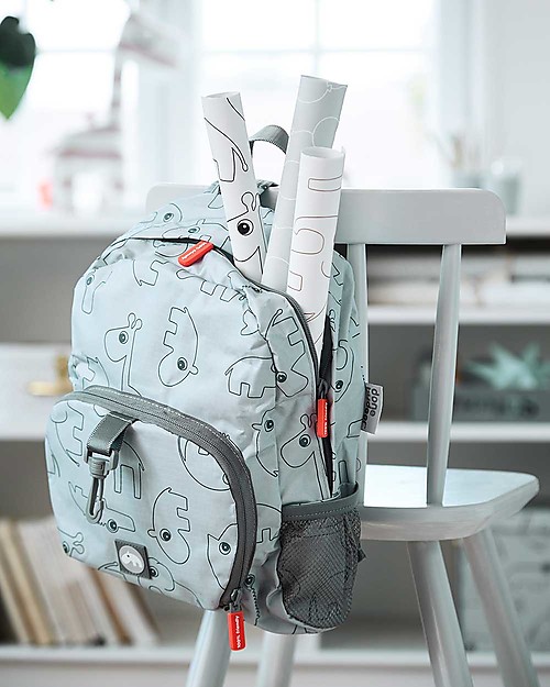 Done By Deer Zainetto Ripiegabile Contour 10l, Grigio - 25x34x16 cm Zaini Scuola