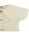 Donsje Blusa Vintage Poda con Scollo a Volant - Bianco Giglio - 100% Cotone Bluse