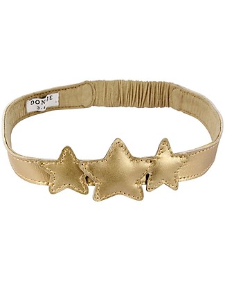 Donsje Fascia per Capelli Starry - Stella Crema - 100% Pelle Accessori per Capelli
