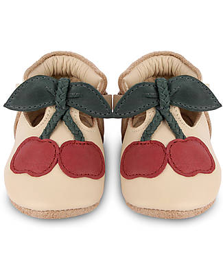 Donsje OUTLET - Scarpe in Pelle Nanoe - Ciliegia - Chiusura in Velcro - Pezzo di Showroom Scarpe