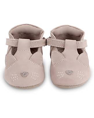 Donsje Sandali in pelle Nubuck Spark Classic - Gatto Lilla - Chiusura in Velcro Sandali