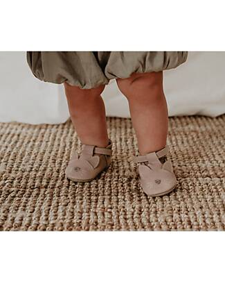 Donsje Sandali in pelle Nubuck Spark Classic - Gatto Lilla - Chiusura in Velcro Sandali