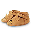Donsje Sandali in pelle Nubuck Spark Classic - Leone Caramel - Chiusura in Velcro Sandali