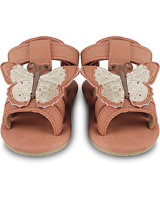 Donsje Sandali in Pelle Nubuck Tuti Sky - Farfalla - Eleganti e di Qualità Sandali