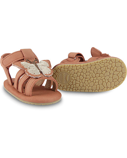 Donsje Sandali in Pelle Nubuck Tuti Sky - Farfalla - Eleganti e di Qualità Sandali