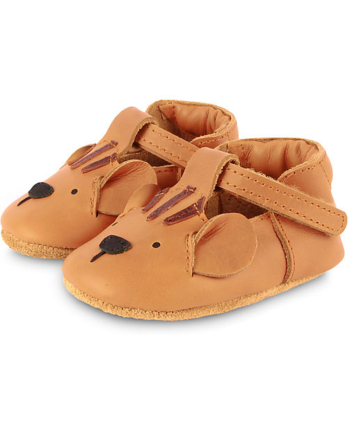 Donsje Sandali in pelle Spark Classic - Tigre Camel - Chiusura in Velcro Sandali