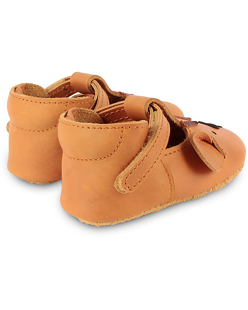Donsje Sandali in pelle Spark Classic - Tigre Camel - Chiusura in Velcro Sandali