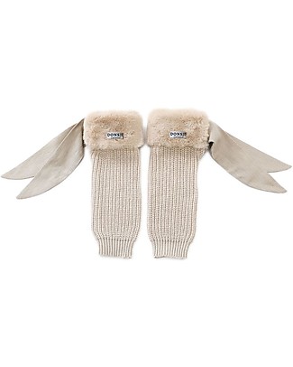 Donsje Scaldamuscoli Fida - Teddy Chiaro - 100% Cotone Calzini