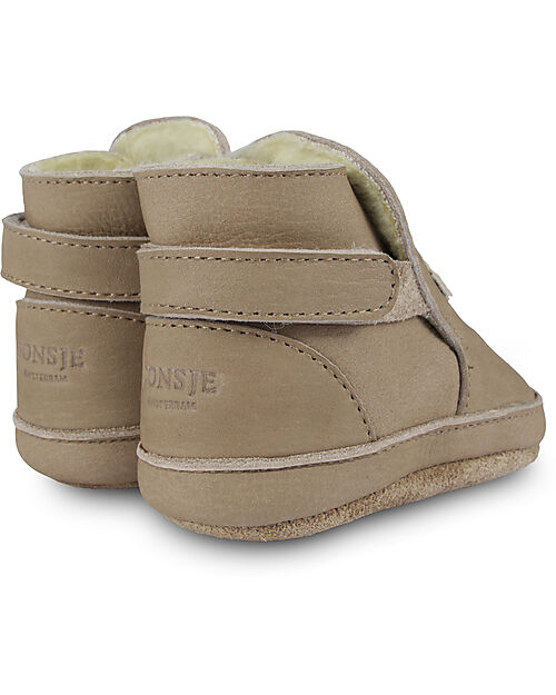 Donsje Scarpe Bambino in Pelle Mush - Funghi - Tartufo Scarpe