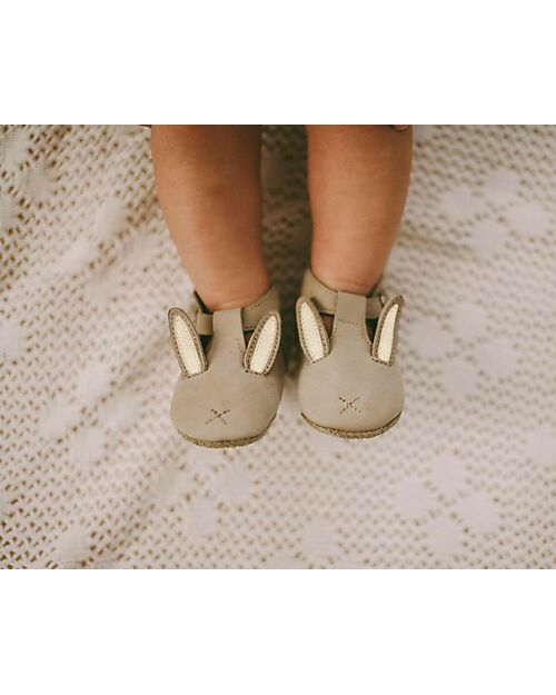 Donsje Scarpe in Pelle Nubuck Spark Classic - Coniglietto - Chiusura in Velcro Sandali