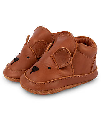 Donsje Scarpina Arty Bear - Orso Cognac - 100% Pelle Premium Scarpe