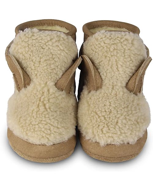 Donsje Stivaletti Con Pelliccia - Beige - 100% Pelle - Per i Primi Passi! Scarpe