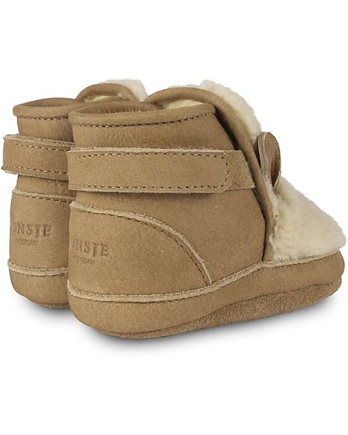 Donsje Stivaletti Con Pelliccia - Beige - 100% Pelle - Per i Primi Passi! Scarpe