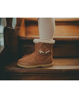 Donsje Stivaletti Ghiande Con Pelliccia - Marrone - 100% Pelle Scarpe