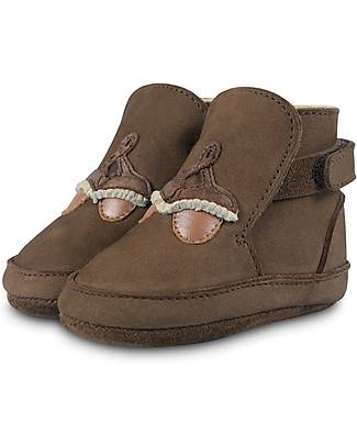 Donsje Stivaletti Ghiande - Marrone - 100% Pelle - Per I Primi Passi! Scarpe